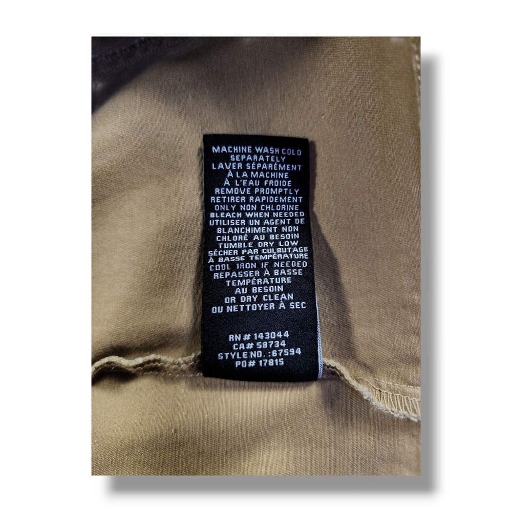 7 For All Mankind Military Utility Full Zip Snap Buttons Brown Jacket Women's M - Picture 13 of 16